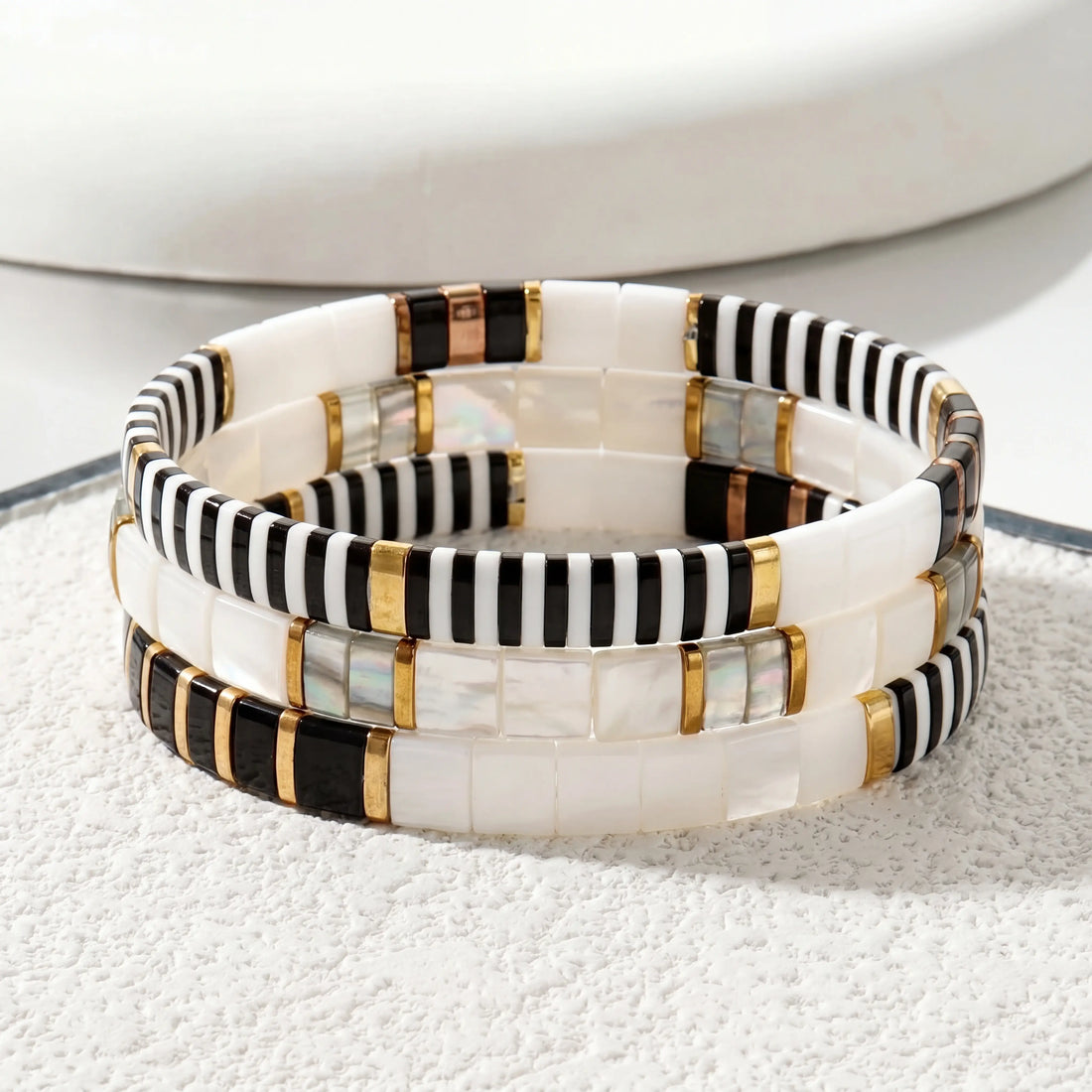 Tris Veloria - Parure di Bracciali in Perline Miyuki