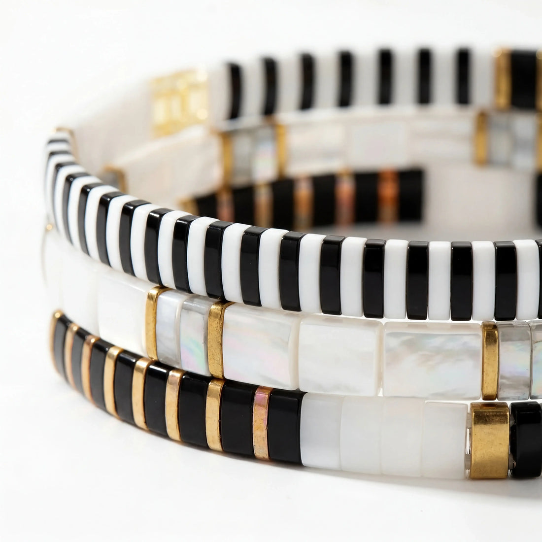 Tris Veloria - Parure di Bracciali in Perline Miyuki