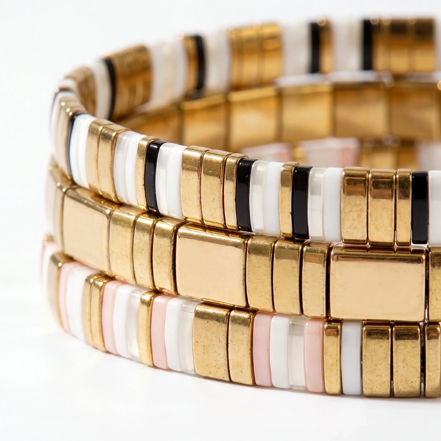 Tris Aurelia - Parure di Bracciali in Perline Miyuki