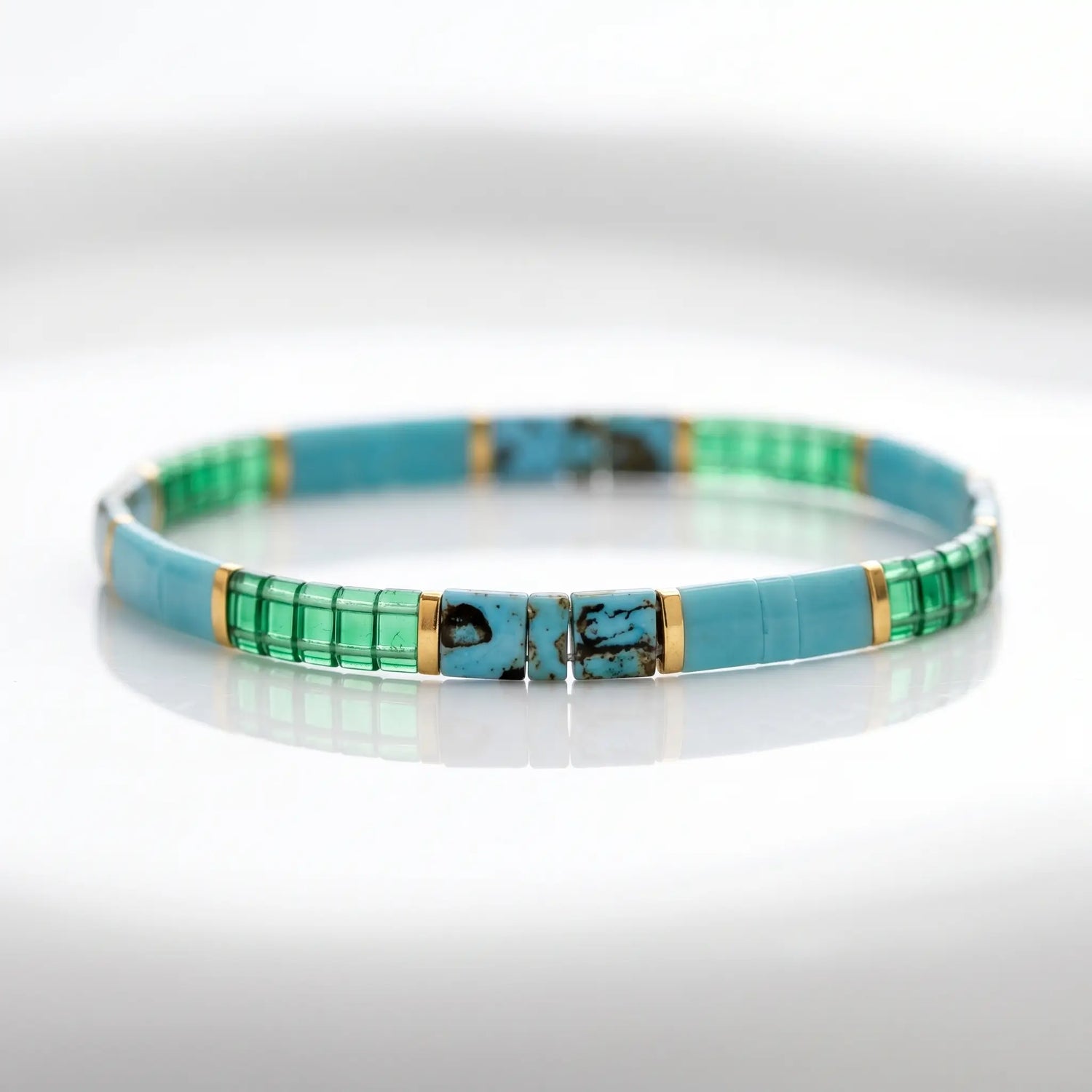 Bracciale Midori – Verde Smeraldo e Turchese